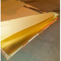 Лист латунный ДПРНТ 10x800x2000 мм Л63 ГОСТ 931-90