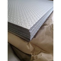 Лист нержавеющий рифленый чечевица 3x1500x3000 мм 08Х17Т ГОСТ 8568-77