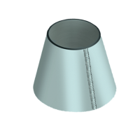 Обечайка оцинкованная коническая 3000x2020x25 мм 20К ГОСТ 14249-89