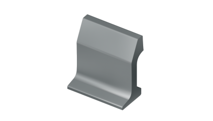 рельсы РК50 стальные контррельсовые 5 м Э76Т купить в Оренбурге