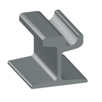 Рельсы РТ62 стальные трамвайные 15 м Э76 ГОСТ 55941-2014