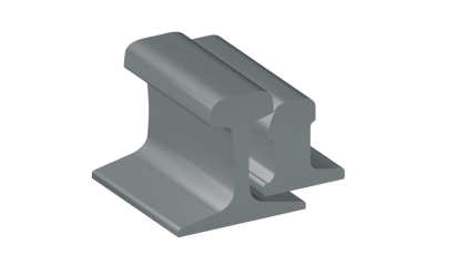 Рельсы Р65 стальные рамные с остряком 9 м Э76 фото рельсы Р65 стальные рамные с остряком 9 м Э76 купить в Оренбурге