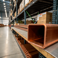 Труба медная профильная квадратная ДКВНМ 32x32x3 мм М1 ТУ 48-21-295-82