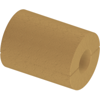 Цилиндр теплоизоляционный базальтовый вырезной без покрытия 102x80x1000 мм Г1 Ц 100 ГОСТ 23208-2022