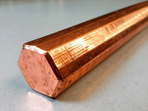 Шестигранник медный ДШГПП 14 мм М1 ГОСТ 1535-2006 фото