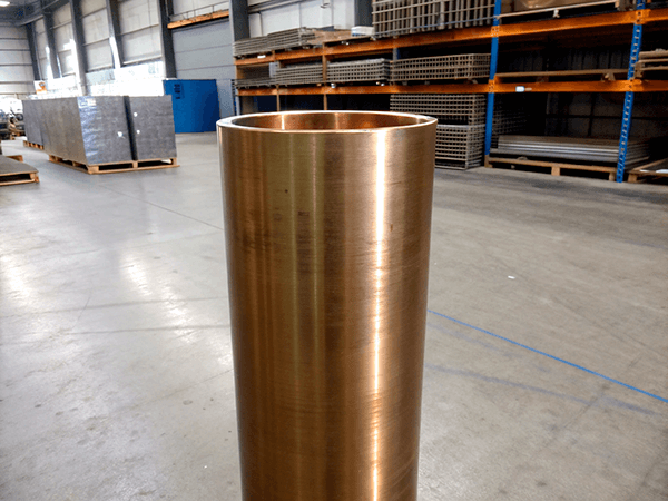 Труба бронзовая литая 50x10 мм БрБ2 ГОСТ 24301-93 фото